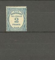 FRANCE STAMP TIMBRE TAXE N° 61 \" 2F BLEU \" NEUF Xx TB - Other & Unclassified