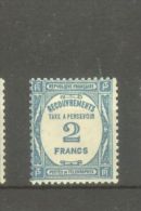 FRANCE STAMP TIMBRE TAXE N° 61 \" 2F BLEU \" NEUF Xx TB - Andere & Zonder Classificatie