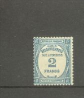 FRANCE STAMP TIMBRE TAXE N° 61 \" 2F BLEU \" NEUF Xx TB - Autres & Non Classés