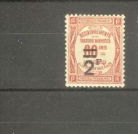 FRANCE STAMP TIMBRE TAXE N° 54 \" 2F SUR 60c ROUGE \" NEUF Xx SUP - Altri & Non Classificati