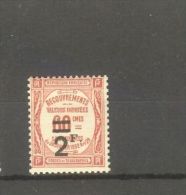 FRANCE STAMP TIMBRE TAXE N° 54 \" 2F SUR 60c ROUGE \" NEUF Xx TTB - Andere & Zonder Classificatie