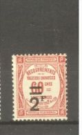 FRANCE STAMP TIMBRE TAXE N° 54 \" 2F SUR 60c ROUGE \" NEUF Xx TB - Andere & Zonder Classificatie