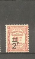 FRANCE STAMP TIMBRE TAXE N° 54 \" 2F SUR 60c ROUGE \" NEUF Xx TB - Other & Unclassified