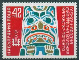 + 3589 Bulgaria 1987 CAPEX Toronto Canada Exhibition **MNH /Internationale Briefmarkenausstellung CAPEX '87, Toronto - Autres & Non Classés