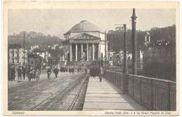 CPA Torino Turin Ponte Vitt. Em I E La Gran Madre Di Dio - Autres Monuments, édifices