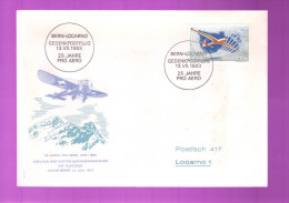 6 FDC SUISSE ANNEE 1963/88  - Y/T De Poste Aérienne   N° 45 / 47-1 / 47-2 / 47-3 / 48 Et 49 - COTE 25,00 € - Autres & Non Classés