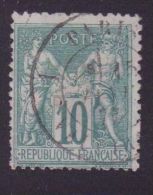 FRANCE N°76 \" SAGE 10c VERT TYPE II \" OBLITERE A VOIR - Autres & Non Classés