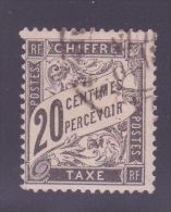 FRANCE TAXE 17 \" 20c NOIR \" OBLITERE TB - Other & Unclassified