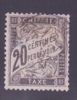 FRANCE TAXE 17 \" 20c NOIR \" OBLITERE TTB - Other & Unclassified