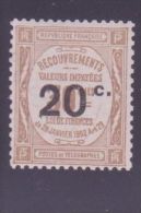 FRANCE TAXE 49 \" 20c S. 30c BISTRE \" NEUF Xx TTB - Andere & Zonder Classificatie