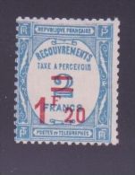 FRANCE TAXE 64 \" 1F20 S. 2F BLEU \" NEUF Xx TTB - Autres & Non Classés