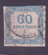 FRANCE TAXE 9 \" 60c BLEU TYPOGRAPHIE \" OBLITERE A VOIR - Andere & Zonder Classificatie