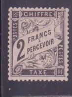 FRANCE TAXE N°23 \" 2F NOIR \" NEUF X TB , SIGNE - Altri & Non Classificati