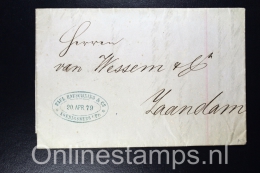 Germany, Complete Letter Koenigsberg  To Zaandam Holland 1879 - Lettres & Documents