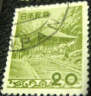 Japan 1952 Chuson Temple 20y - Used - Used Stamps