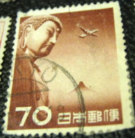 Japan 1953 Airplane & Great Buddha, Kamakura 70y - Used - Gebraucht