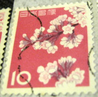 Japan 1961 Cherry Blossoms 10y - Used - Oblitérés