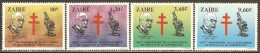 Zaire 1983 Mi# 812-815 ** MNH - TB Bacillus Centenary / Robert Koch - Unused Stamps