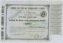 Chemins De Fer De Tarragone à Reus, Ragel Et Cie, 1853 - Chemin De Fer & Tramway