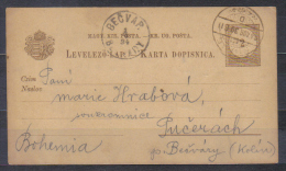 Hungary Postal Stationery Card , Posted 1894 FIUME To Becvary , Quatity See Scan - Covers & Documents