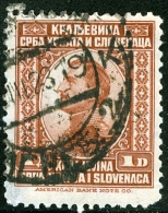 YUGOSLAVIA, RE ALESSANDRO, KING ALEXANDER, 1921, FRANCOBOLLO USATO - Gebruikt