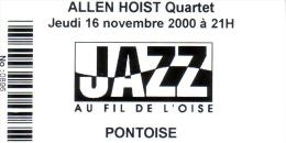 CINECARTE CINEMA JAZZ PONTOISE  100F NUMEROTEE UT - Bioscoopkaarten