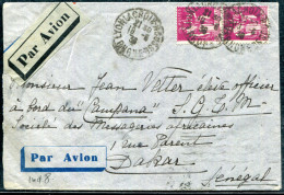 FRANCE - N° 289 ( 2 ) / LETTRE AVION DE LYON LE 19/6/1936, POUR DAKAR - TB - 1927-1959 Lettres & Documents