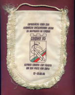 W50  / SPORT - Skiing Ski ALPINER EUROPA CUP FRAUEN - 1985 SOFIA - 14.5 X 21 Cm. Wimpel Fanion Flag Bulgaria Bulgarie - Wintersport