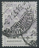 1924 REGNO USATO PARASTATALI ASSICURAZ. SOCIALI 50 CENT - ED428 - Franchise