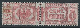 1927-32 REGNO USATO PACCHI POSTALI 25 CENT - ED428 - Postal Parcels