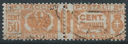 1927-32 REGNO USATO PACCHI POSTALI 50 CENT - ED428 - Pacchi Postali