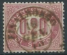 1875 REGNO USATO SERVIZIO DI STATO 20 CENT - ED431 - Dienstzegels