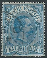 1884-86 REGNO USATO PACCHI POSTALI 20 CENT - ED434 - Colis-postaux