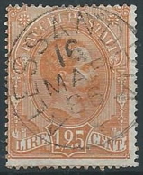 1884-86 REGNO USATO PACCHI POSTALI 1,25 LIRE - ED434 - Paketmarken