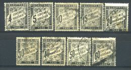 FRANCE TAXE N° 13/21  \" 9 TIMBRES  \"  OBLITERES A VOIR. - Andere & Zonder Classificatie