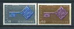 ANDORRE N° 188/89  \" EUROPA 1968 \" NEUFS XX TTB. - Other & Unclassified
