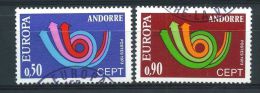 ANDORRE N° 226/27  \" EUROPA 1973 \" OBLITERES TB. - Other & Unclassified