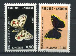 ANDORRE N° 258/59  \" PAPILLONS  \" NEUFS XX TTB. - Other & Unclassified