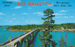 Arkansas Hot Springs Greetings From Lake Hamilton - Hot Springs