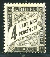 FRANCE TAXE  N° 13   \" TYPE  DUVAL  4c  NOIR  \"   NEUF  Xx TB - Other & Unclassified