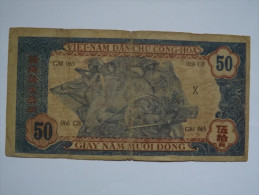 BILLET NORD VIETNAM - P.11 - VIETCONG - 50 DONG - 1947 - HO CHI MINH - BUFFLE - PAYSAN - OUVRIER - Viêt-Nam