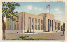Ohio Springfield Post Office Curteich - Autres & Non Classés