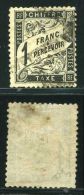 FRANCE TAXE N° 22  \" TYPE DUVAL  1F  NOIR \" OBLITERE TB - Sonstige & Ohne Zuordnung