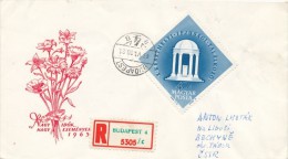 I4425 - Hungary (1963) Budapest 4 (stamp: Spa Keszthelyi) - Bäderwesen