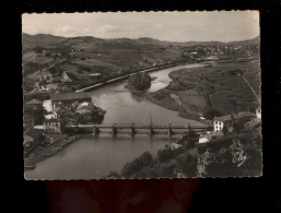 BEHOBIE Basses Pyrénées Atlantiques : La Bidassoa Le Pont International L'ile Des Faisans Et Béhobia  1949 - Béhobie