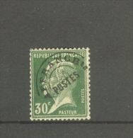 FRANCE STAMP TIMBRE PREOBLITERE N° 66 \" PASTEUR 30c VERT \" NEUF Xx TB - Autres & Non Classés