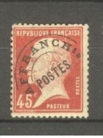 FRANCE STAMP TIMBRE PREOBLITERE N° 67 \" PASTEUR 45c ROUGE \" NEUF Xx TB - Autres & Non Classés