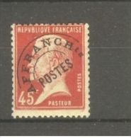 FRANCE STAMP TIMBRE PREOBLITERE N° 67 \" PASTEUR 45c ROUGE \" NEUF Xx TB - Autres & Non Classés