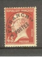 FRANCE STAMP TIMBRE PREOBLITERE N° 67 \" PASTEUR 45c ROUGE \" NEUF Xx TB - Sonstige & Ohne Zuordnung
