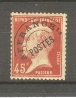 FRANCE STAMP TIMBRE PREOBLITERE N° 67 \" PASTEUR 45c ROUGE \" NEUF Xx TB - Autres & Non Classés